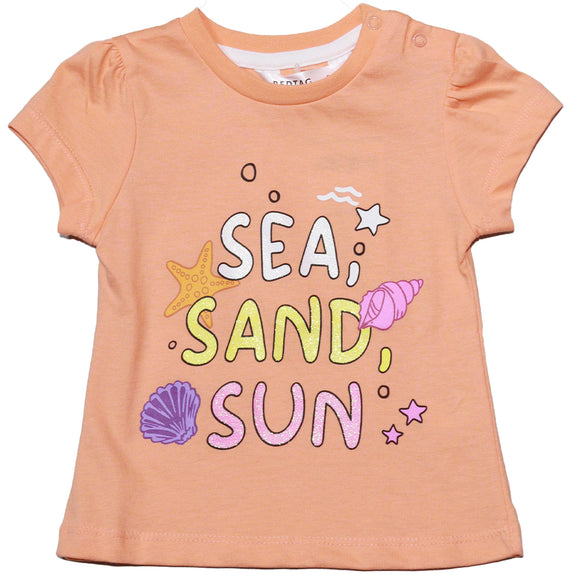 Coral Placement Print T Shirt