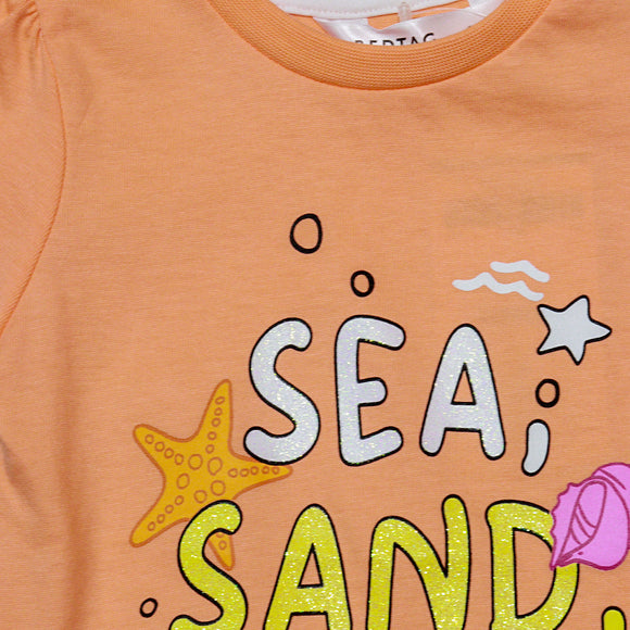 Coral Placement Print T Shirt
