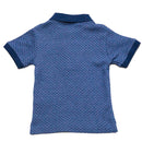 Navy Herringbone Polo-2