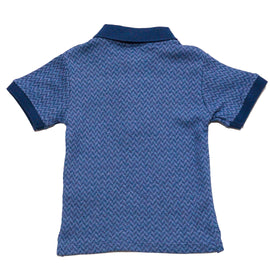 Navy Herringbone Polo - 0