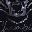 Black Champion Tiger Face Hd Print-2