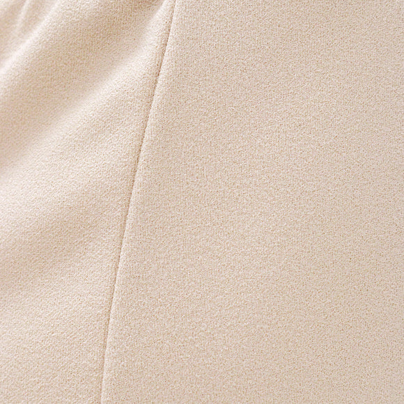 Beige Slit Detaied Elasticated Waist