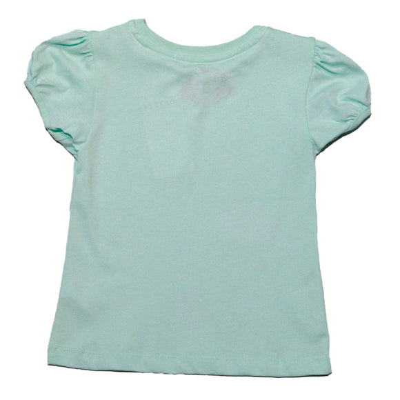 Green Ready For Pool Party Print T Shirt