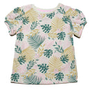 White Tropical Leaf Aop T-1