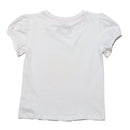 White Dolce Vita Placement Print T Shirt-2