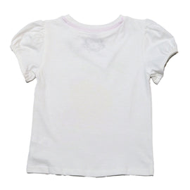 White Dolce Vita Placement Print T Shirt - 0