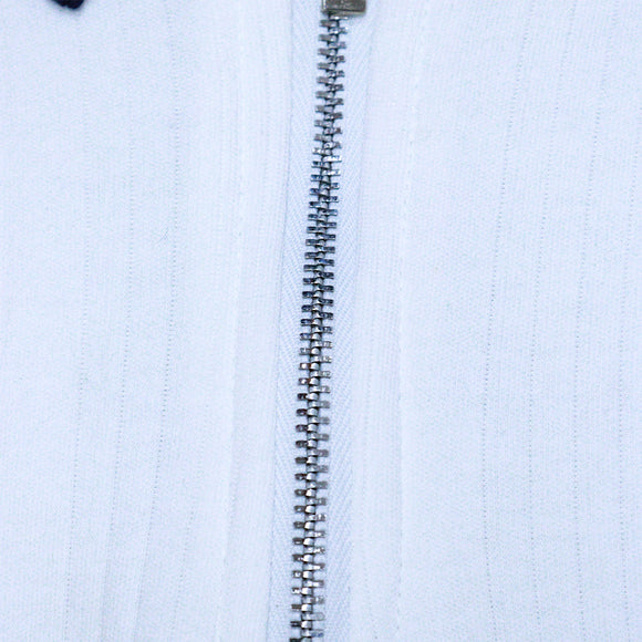 Bjr White Jacquard Polo T Shirt