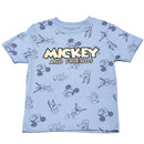 Boys Grey Aop Mickey Nightsuit Mid Grey-2