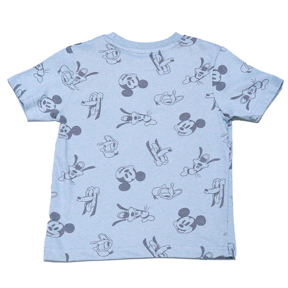 Boys Grey Aop Mickey Nightsuit Mid Grey