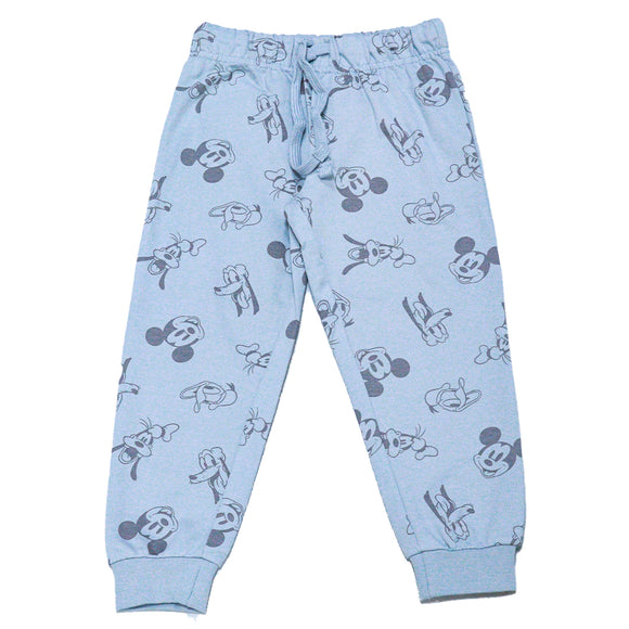 Boys Grey Aop Mickey Nightsuit Mid Grey