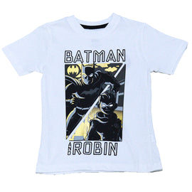 Boys White Batman Nightsuit White - 0