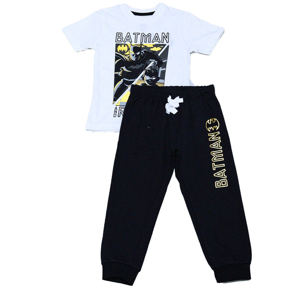 Boys White Batman Nightsuit White