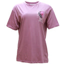 Mauve Saturn Oversized Printed T Shirt Mauve-1