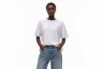 Grey Floral Oversized Printed T Shirt REDTAG