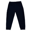 Black Zip Pockt Cut N Sew Track Pant Black-3