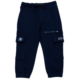 Black Cargo Pocket Jog Pant Black