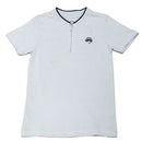 Beige Mandarin Collar Zipneck Polo-1