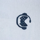 Beige Mandarin Collar Zipneck Polo-2