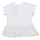White Minnie Mouse Peplum Jersey Top REDTAG