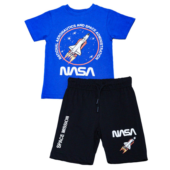 Royal Blue Nasa Pyjama Set Blue