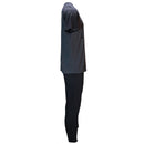 Charcoal Reglan T Shirt And Black Pyjama Shorts Set Charcoal-3