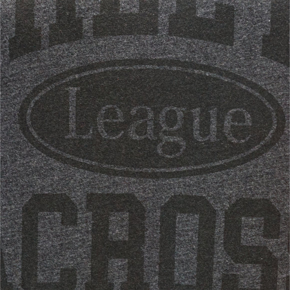 Charcoal Reglan T Shirt And Black Pyjama Shorts Set Charcoal