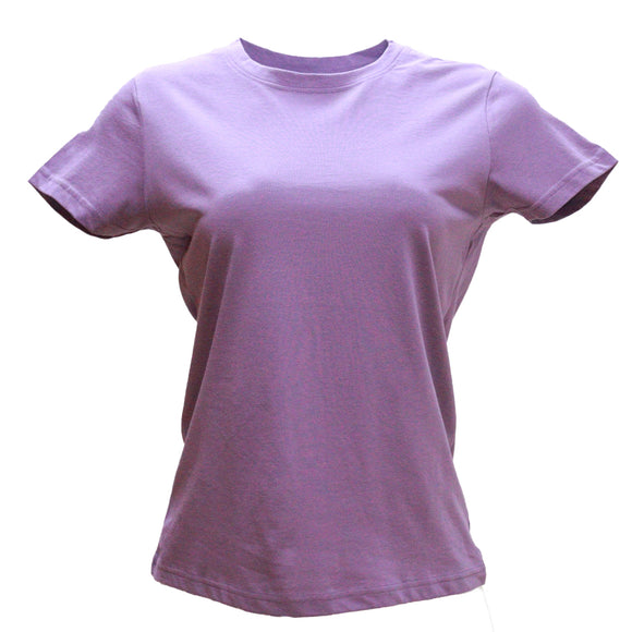 Lilac Short Sleeve Crew Neck T Shirt