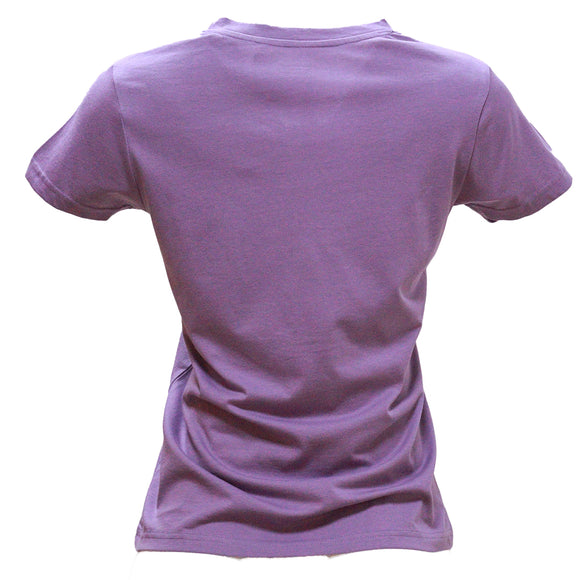 Lilac Short Sleeve Crew Neck T Shirt