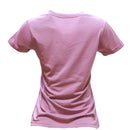 Mauve Short Sleeve V Neck T-3