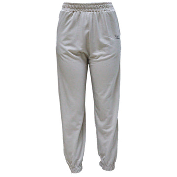 BEIGE RIB DETAILED JOGGER PANTS