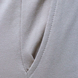 BEIGE RIB DETAILED JOGGER PANTS - 0