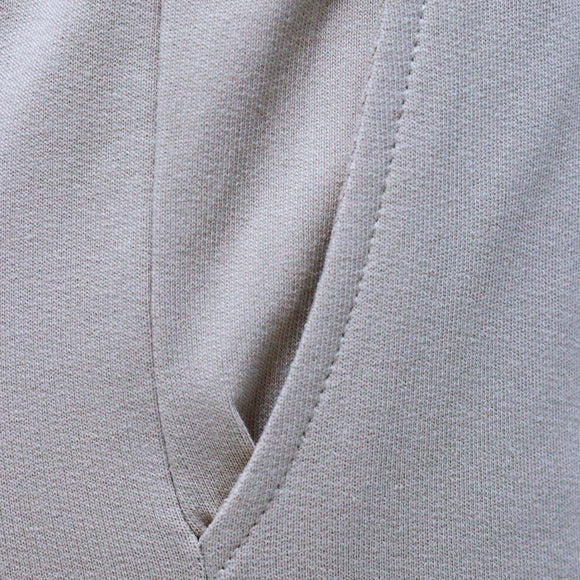 BEIGE RIB DETAILED JOGGER PANTS