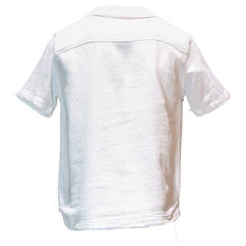 White Jacqaurd Resort Shirt White - 0