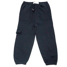 Black Cargo Pocket Track Pant