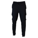 Black Cargo Joggers Black-1
