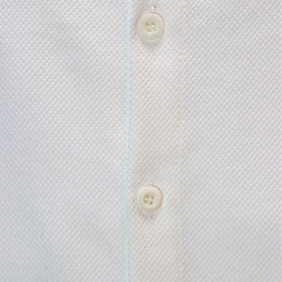 White Jacquard Lounge Shirt White