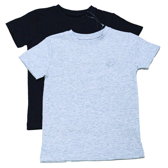 Boys Solid 2Pc Pack S S Tshirt Mid