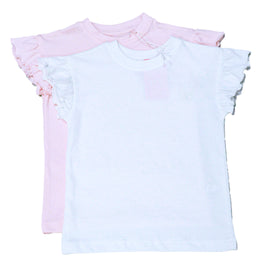 White/Pink 2 Pack Tshirts Assorted