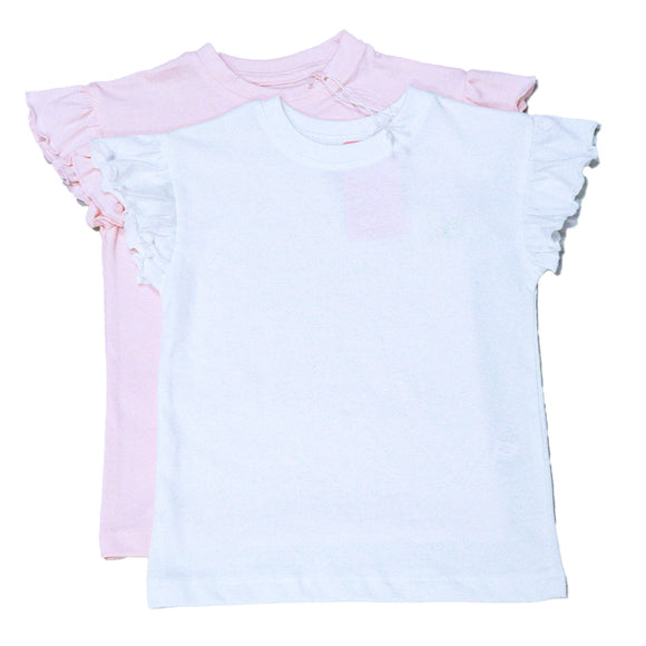 White/Pink 2 Pack Tshirts Assorted