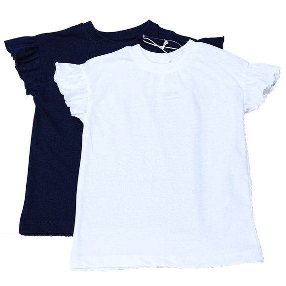 White/Navy 2 Pack Tshirts Assorted