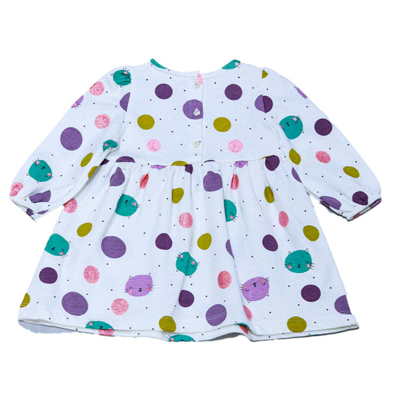 Ivory Floral Print Dress