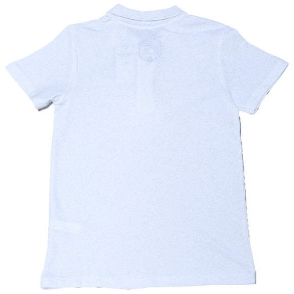 White Regular Collar Zipneck Polo