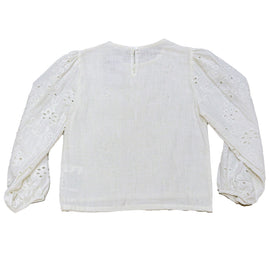 Cream Embroidered Longsleeve Cream - 0