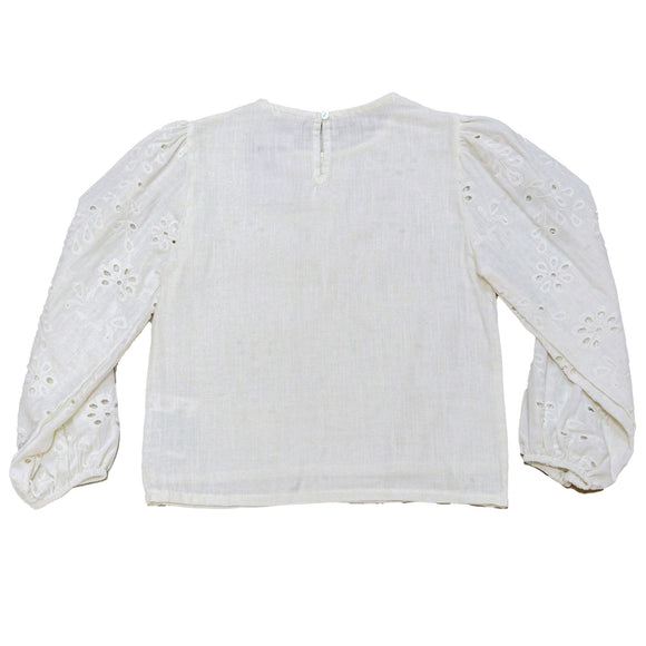 Cream Embroidered Longsleeve Cream