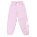 Pink Track Pants With Emboss Pale Pink-1