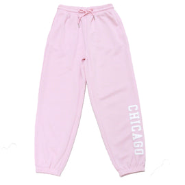 Pink Track Pants With Emboss Pale Pink