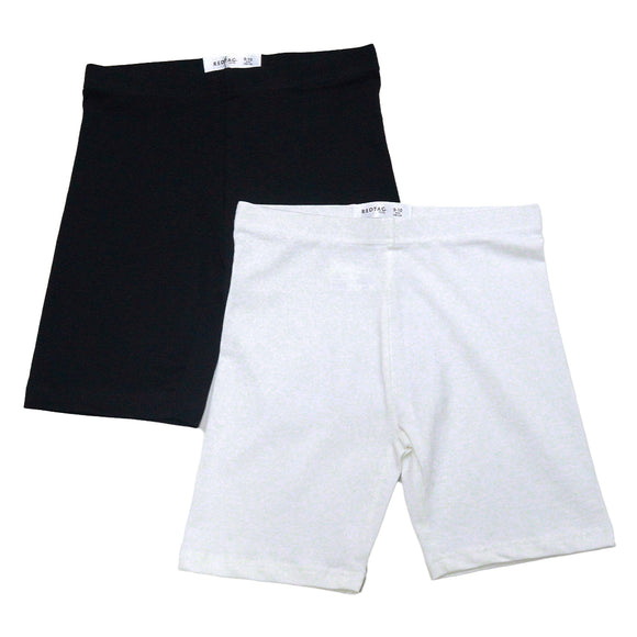 Black White 2Pcs Cycling Shorts Assorted