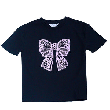 Black Rib Jacquardtop Black