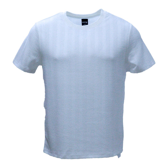 White Jacquard T Shirt White