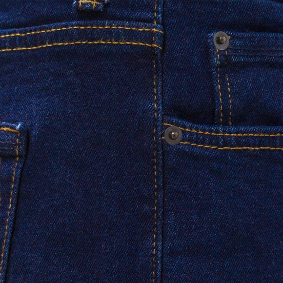 Dark Wash Basic 5 Pocket Straight Fit Jeans Darkwash 36